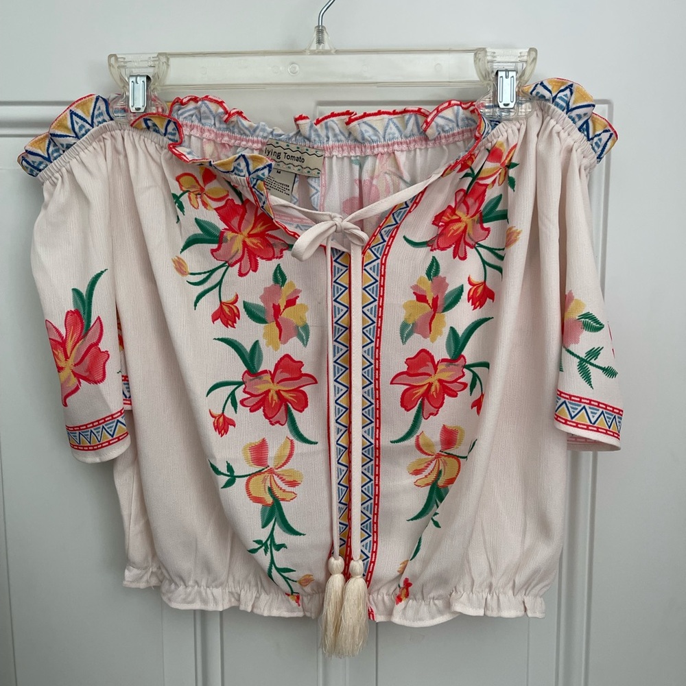 Off Shoulder Floral Top